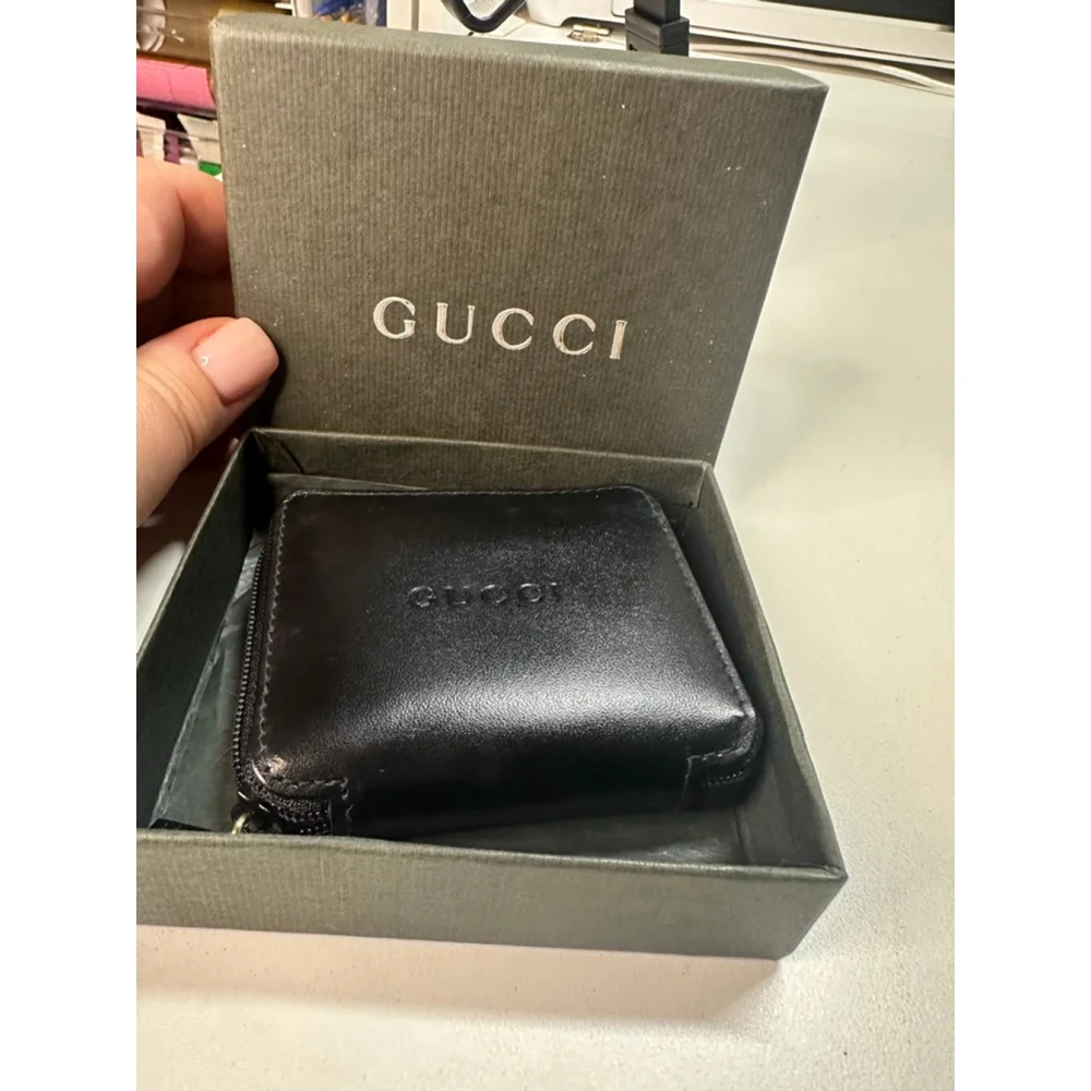 Unisex Gucci Wallet Small Black - Picture 2 of 11